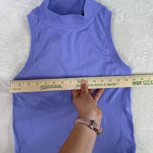Athleta Women S/M Momentum Seamless Mock Tank Sleeveless Athleisure Purple - Picture 2 of 6